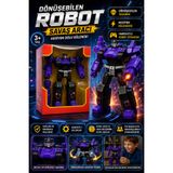 Tamsena Store Dönüşebilen Robot Savaş Aracı Oyuncak Figür Mor Renk Çocuk Oyuncağı