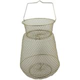 TAMSET 28x30cm Balık Livarı Tel Sepet Livar Balıklar Canlı Kalır