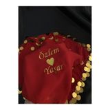 TAN EVENT İsimli Baskılı Halay Mendili,İsimli Halay Mendili,Kına ,Sünnet Düğünü Mendili,Nazar Boncuklu Mendil