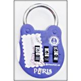 Tan Express 3 Haneli Şifreli Kilit Mini Bavul Bagaj Sırt Çantası Asma Kilit Eflatün Renk 3,5X5,3 Cm