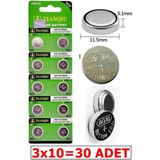 TAN EXPRESS AG10 Hesap Makinası Oyuncak Işıklı Mum Pili LR1130/LR54 /AG10 1.5 V Alkalin Pil 30 Ad.