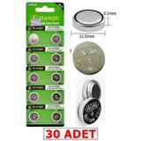 Tan Express Ag10 Hesap Makinası Oyuncak Işıklı Mum Pili Lr1130/Lr54 /Ag10 1.5 V Alkalin Pil 30 Ad. Pil (Tıanqıu)