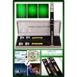 Tan Express Green Lazer Pointer Güçlü Yeşil Lazer Metal Kasa Pilli 100mw-512nw 10 Km Mesafe 5 Başlıklı