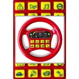 Tan Express Türkçe Sesli Müzikli Eğitici Çocuk Oyuncak Direksiyon 19X19 Cm Kırmızı 1 Adet