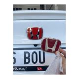 TAN OTO GARAGE Honda Civic Fd6 Uyumlu 2006-2012 Arka Bagaj Kırmızı Logo