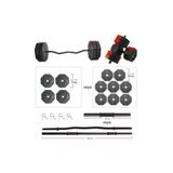 TAN SPOR 20kg (4X5KG) Dambıl-dumbell-ağırlık-halter–full Kısa Bar Düz Bar Z Bar Seti