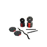 Tan Spor 30 Kg Z BAR ve Dambıl SETİ Dambıl - Dumbell Ağırlık Halter Set (KIRMIZI KAPAKLI)