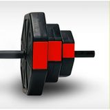 Tan Spor 70 KG Dambıl Halter Ağırlık Full Kısa + Düz + Z Bar Set Kırmızı Kapaklı