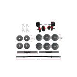 TAN SPOR Tanspor 40kg Z Barlı Dambıl Dumbell Ağırlık Halter Seti