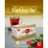 Tanay Sallama Siyah Çay Bardak Poşet 2 gr x 25'li
