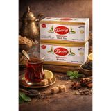 Tanay Süzen Bardak Poşet 2gr x 25 Li Sallama Siyah Çay 100% Ithal Black Teabag x 2 Adet - 50 GR