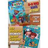 Tandem Yayınları Anaokul ve Okul Öncesi Etkinlikli Tatil Kitabı + Kes Yapıştır Kitabı