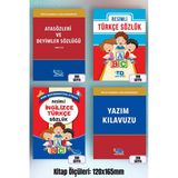 Tandem Yayınları Yazım Klavuzu+ Resimli Türkçe + Atasözleri Ve Deyimler Sözlüğü + Resimli İngilizce Türkçe Sözlük