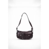 Tandi Bags Aitana Vintage Baget Çanta - Bordo