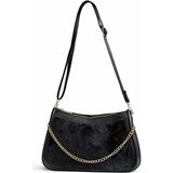Tandi Bags Hardy Peluş Baget ve Çapraz Çanta Siyah