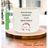 Tanem Mevcut Bir Savaşın Ortasında Gloss - T Kulp Kupa - Yeşil