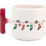 Tanem Yeni Yıl Noel Çorap - T Kulp Kupa - Beyaz