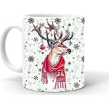 Tanem Yılbası Noel Temalı Baskılı Seramik Beyaz Kupa