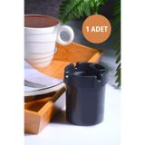 Tanemce 1 Adet Koku Yapmaz Çakmaklık Hazneli Siyah Plastik Küllük Oto Kül Tablası Kül Tabağı