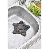 Tanemce 1 Adet Siyah Deniz Yıldızı Lavabo Süzgeci, Lavabo Tıkacı, Silikon Süzgeç