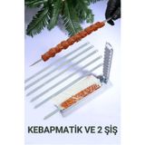 Tanemce 2 Adet Şiş Ve Kebapmatik Adana Urfa Kebap Kalıbı Aparatı Pratik Hızlı Kebap Makinesi Kutusu