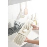 Tanemce Elastik Musluk Matı Su Tutucu Düzenleyici Kaydırmaz Taban Organizer Mutfak Banyo Lavabo