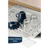 Tanemce Yeni Nesil Kare Lavabo Ve Buzluk Matı Şeffaf Lavabo Halısı 32 X32 Cm