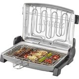 Taner Kebapçı Elektrikli Izgara Mangal Barbekü Gri Alüminyum Döküm Büyük Boy 1200w