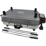 Taner Mega Boy Demir Döküm Elektrikli Izgara Barbekü 40X11X25CM Kullanım İçin İdeal