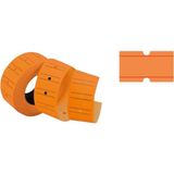 tanex (12 * 21 mm) çizgili flo turuncu etiketi (ruloda 800 etiket) - 12x21 mm - Manuel Etiket Makinesi Etiketi