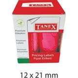Tanex 12 x 21 800'lü Pembe Florasan Motex Etiket