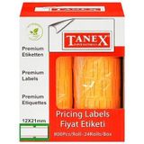 Tanex 12x21 Florasan Turuncu 800 Adet Motex Etiket