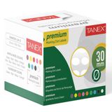 Tanex 30 mm 2000 Adet Beyaz Nokta Etiket