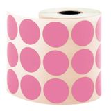 Tanex 30 mm 2000 Adet Pembe Nokta Etiket