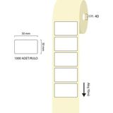 Tanex 50x30 mm 40 mm Çap 1000'li Eco Termal Etiket