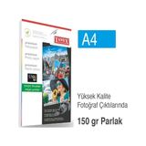 Tanex A4 Fotoğraf Kağıdı 150 Gr 25 Adet Parlak Yüksek Kalite Çıktılar İçin