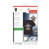 Tanex A4 Koyu Renkler 5 Sayfa T-Shirt Transfer Baskı Kağıdı