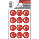 Tanex BYRK-105 32x32 mm 2'lü Paket Türk Bayrağı