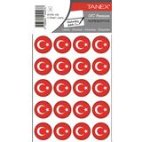 Tanex BYRK-106 25x25 mm 40'lı Paket Türk Bayrağı