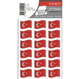 Tanex BYRK-108 28x12 mm 36'lı Paket Türk Bayrağı
