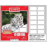 Tanex Mini Computer Labels Hazır Etiket 1250 Pcs 35 X 97 Mm Lazer Etiket