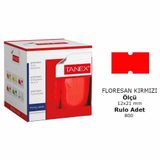 Tanex Motex Çizgili Flo Kırmızı 12x21 800 Adet Etiket