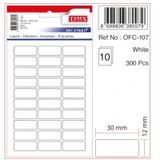 Tanex OFC-107 Beyaz 10 Adet Beyaz Ofis Etiketi