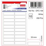 Tanex OFC-109 Beyaz Ofis Etiketi