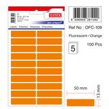 Tanex OFC-109 Flo Turuncu Ofis Etiketi