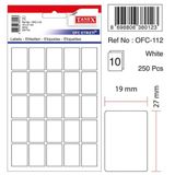 Tanex OFC-112 19x27 Beyaz Kod Laser Etiket
