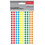 Tanex OFC-127 Mıx Color 8 mm 750 Adet Ofis Etiketi