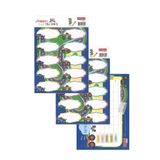 TANEX Okul Etiketi Erkek Modeli 10 lu 2 Yaprak Ders Programlı 1 Paket Defter Kitap Etiketi Desenli Renkli Etiket (Lacivert)