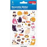 Tanex Puffy Kedi Sticker Tekli