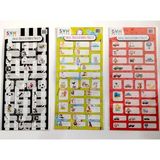 Tanex Seven Okul Öncesi Isim Etiketi 3lü - 6 Paket - Karışık-Çok Renkli